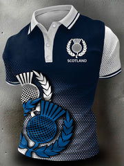 Men's Scotland Rugby Lover Printed Casual Tops