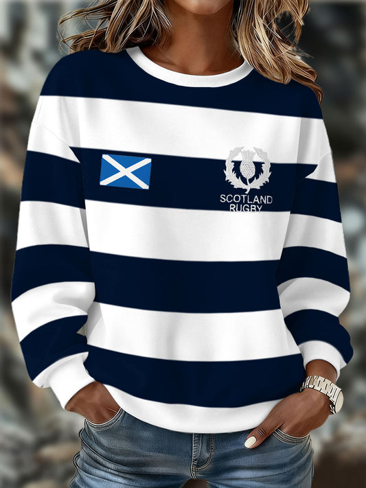 Women's Scotland Rugby Lover Printed Sweatshirt