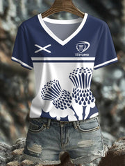 Women's Scotland Rugby Lover Printed T-shirt