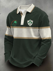 Men's Ireland Rugby Lover Printed Casual Tops
