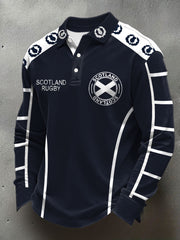 Men's Scotland Rugby Lover Printed Casual Tops