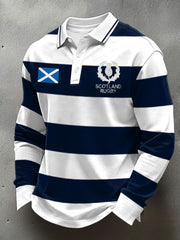 Men's Scotland Rugby Lover Printed Casual Tops