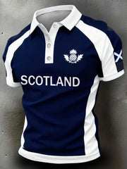 Men's Scotland Rugby Lover Printed Casual Tops