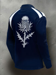 Men's Scotland Rugby Lover Printed Casual Tops