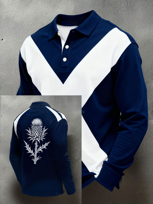 Men's Scotland Rugby Lover Printed Casual Tops