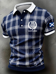 Men's Scotland Rugby Lover Printed Casual Tops