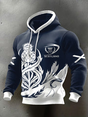 Men's Scotland Rubgy Lover Printed Hoodie