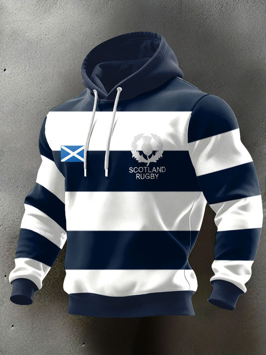 Men's Scotland Rubgy Lover Printed Hoodie