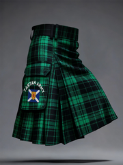 Unisex Scotland Football Lover Tartan Army Printed Kilt Skirt