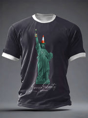Men's Scotland Football Lover Tartan Army Printed T-shirt