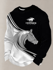 Men's Cheltenham Festival Printed Waffle Long Sleeve Sweatshirt