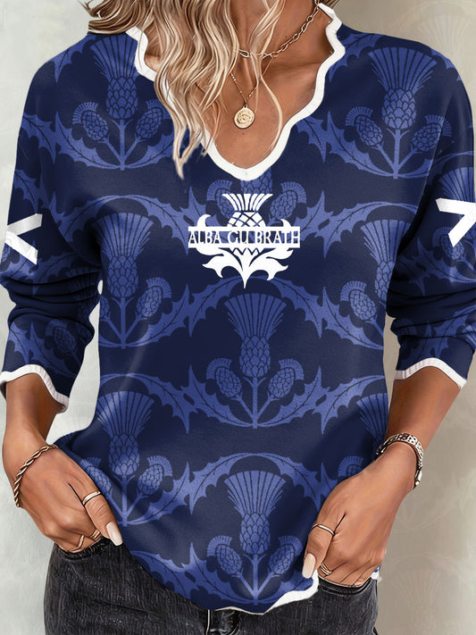 Women's Scotland Rugby Lover Printed Tops