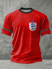 Men's UK Football Lover England Printed short sleeve t-shirt