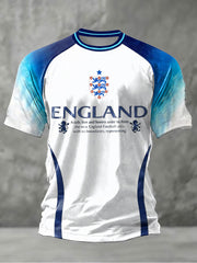 Men's UK Football Lover England Printed short sleeve t-shirt