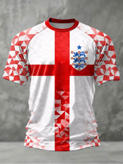 Men's UK Football Lover England Printed short sleeve t-shirt