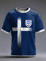Men's UK Football Lover England Printed short sleeves t-shirt