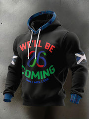 Men's Scotland Football Lover Tartan Army Printed Hoodie