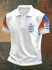Men's UK Football Lover England Printed polo shirt