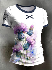 Women's Scotland Rugby Lover Printed T-shirt