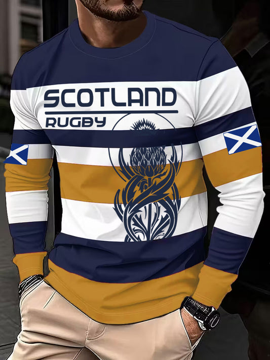 Men's Scotland Rugby Lover Printed Tops