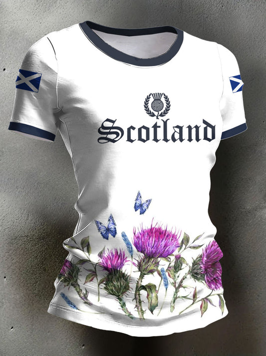 Women's Scotland Rugby Lover Printed T-shirt
