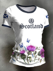 Women's Scotland Rugby Lover Printed T-shirt