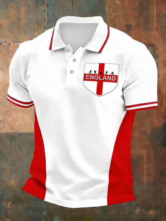 Men's England Rugby Lover Printed polo shirt