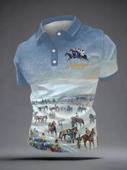 Men's Cheltenham Festival Print Short Sleeves Shirt