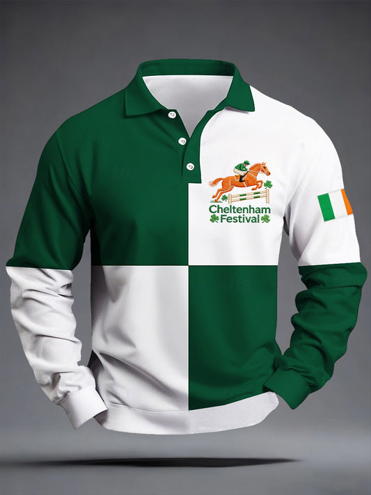 Men's Cheltenham Festival Print Long Sleeves Shirt