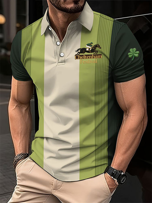 Men's Cheltenham Festival Print Short Sleeves Shirt