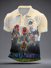 Men's Cheltenham Festival Print Short Sleeves Shirt