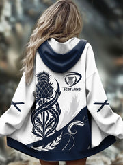 Women's Scotland Rugby Lover Printed Coat