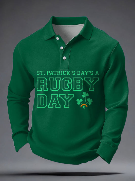 Men's Ireland Rugby Lover Shouler 2 Shoulder Printed Casual Tops