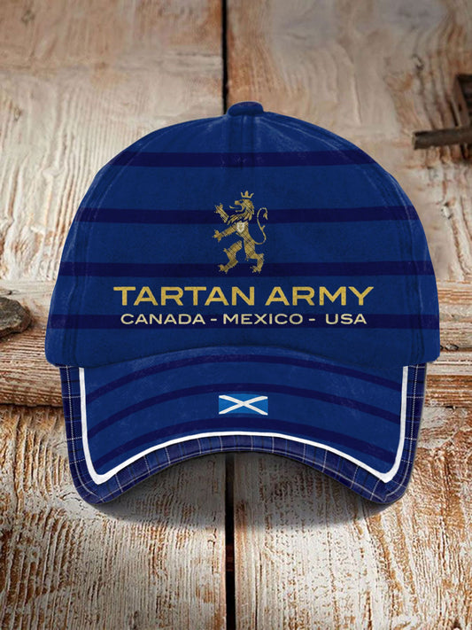 Unisex Scotland Football Lover Tartan Army Printed Hat