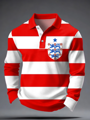 Men's UK Football Lover England Printed long sleeve shirt