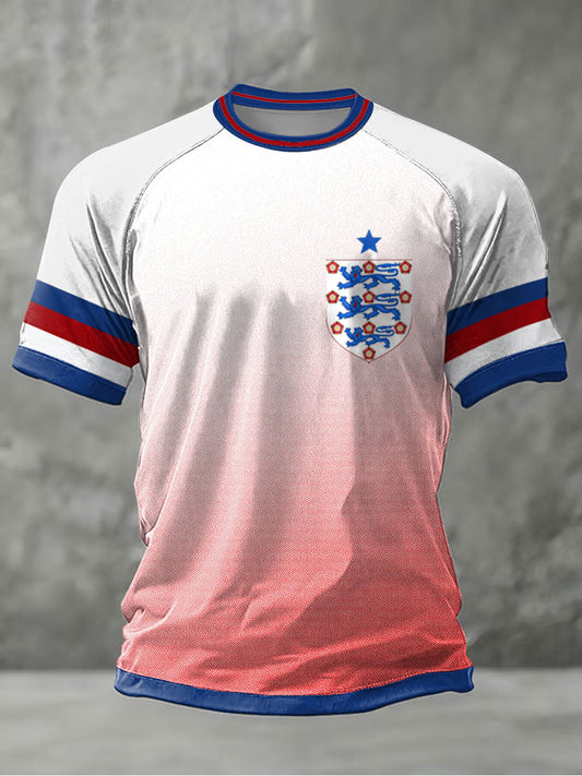 Men's UK Football Lover England Printed short sleeve t-shirt