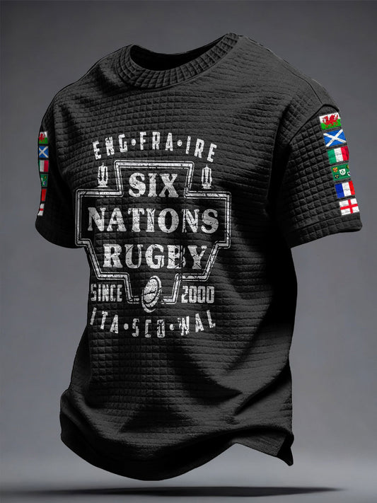 Men's 6 Nations Rugby Lover Printed T-shirt