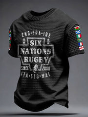 Men's 6 Nations Rugby Lover Printed T-shirt