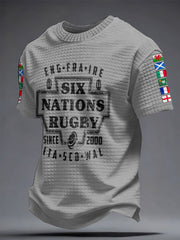 Men's 6 Nations Rugby Lover Printed T-shirt