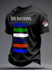 Men's 6 Nations Rugby Lover Printed T-shirt