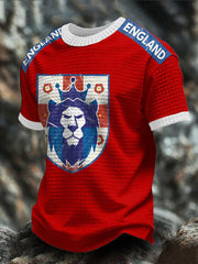 Unisex England Rugby Lover Roses Art Printed T-shirt