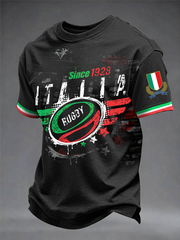 Men's Italia Rugby Short Sleeves T-shirt