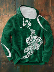 Men's Ireland Rugby Lover Printed French Terry Hoodie
