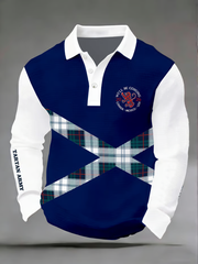 Men's UK Football Lover Scotland Printed long sleeve shirt