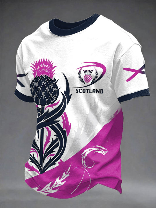 Men's Scotland Rugby Lover Printed T-shirt