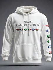 Unisex 6 Nations Rugby Lover Printed Hoodie