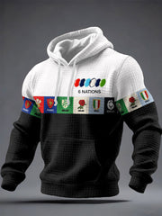 Men's 6 Nations Rugby Lover Printed Hoodie