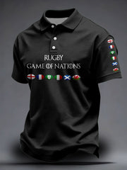 Unisex 6 Nations Rugby Lover Printed Casual Tops