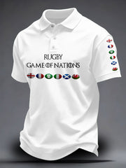 Unisex 6 Nations Rugby Lover Printed Casual Tops