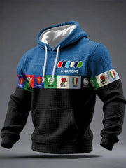 Men's 6 Nations Rugby Lover Printed Hoodie